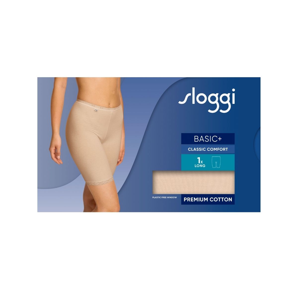 Sloggi Basic+ shorts, beige - 10007643 - 0026 - Skin