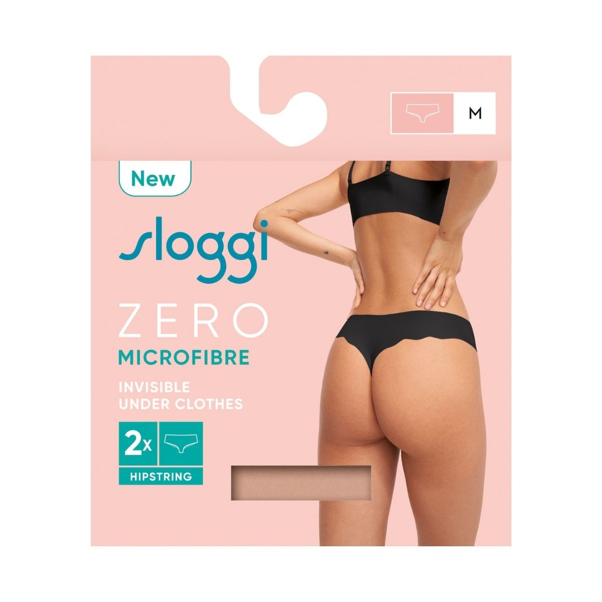 Sloggi Zero Microfibre 2.0 2-pak g-streng, brun - 10214636 - 00ME - Cameo Brown