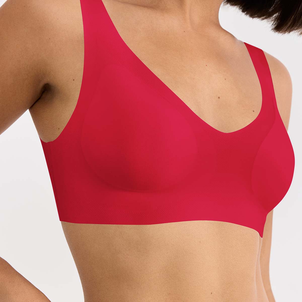 Sloggi Zero Feel 2.0 bralette top, rød - 10217728 - 00FZ - Shanghai Red