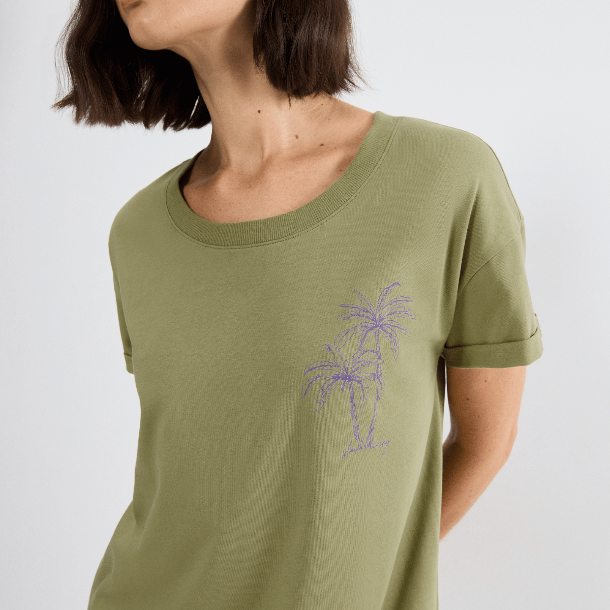 Triumph natkjole, grøn - 10221117 - 7855 - Olive Gold