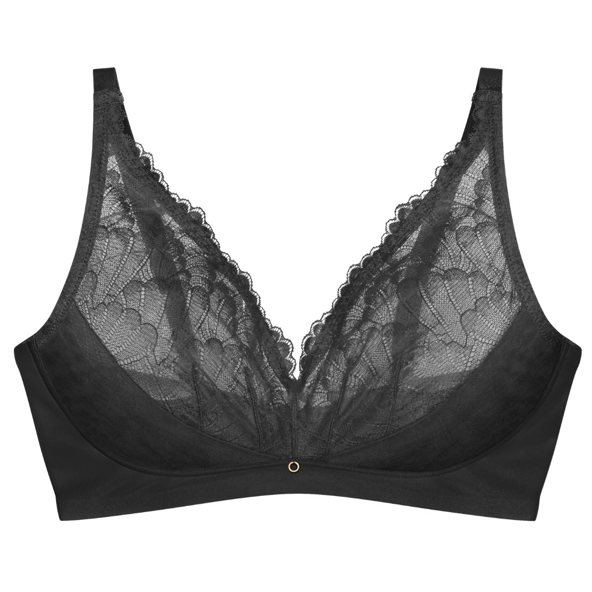 Triumph Love In Lace N02 BH uden bøjle, sort - 10229066 - 0004 - Black