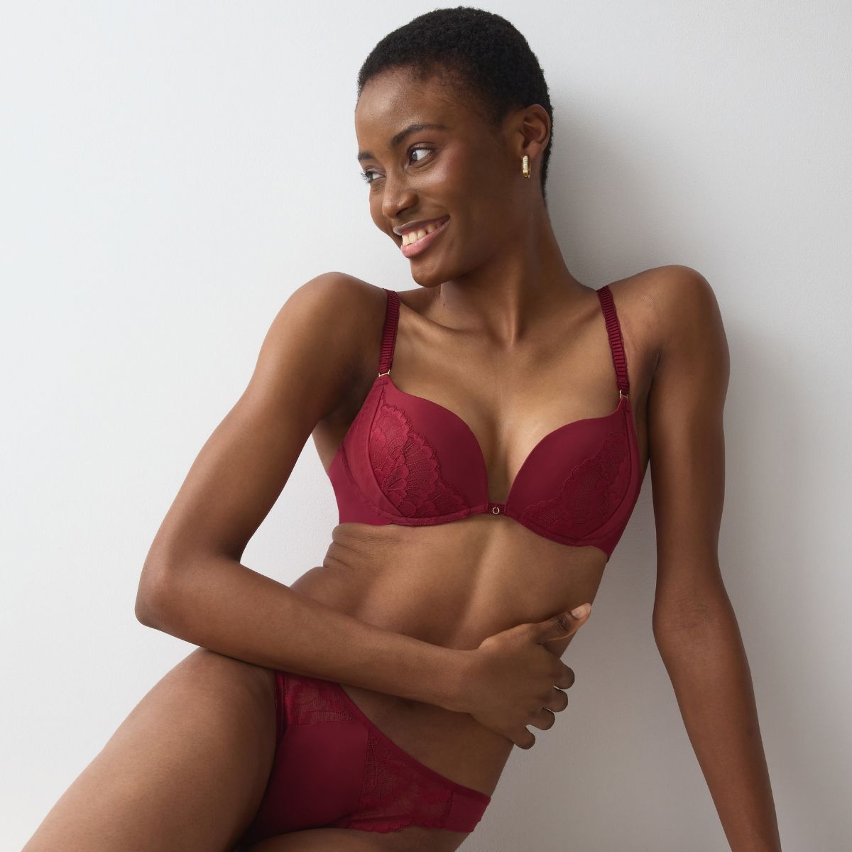 Triumph Love In Lace WHU BH med bøjle, rød - 10229134 - 6845 - Red Musk