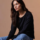 Norvig Ladies O-Neck - Black - 1554-SORT