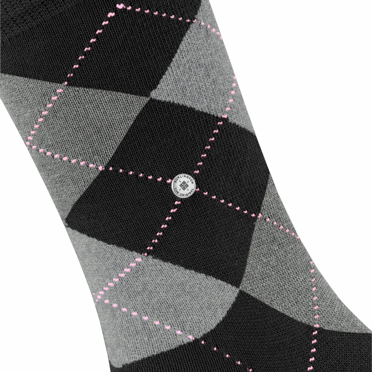 Burlington Queen ankelstrømper, sort - 22004 - 3012 - Black-aqua