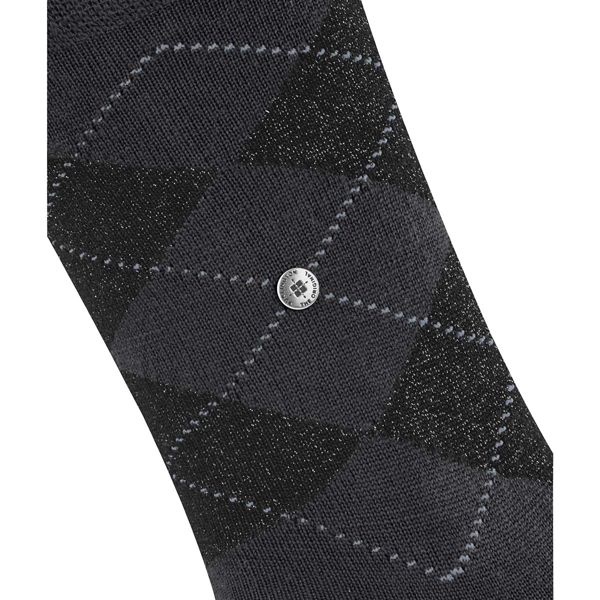 Burlington Marylebone Glitter ankelstrømper, sort - 22182 - 3004 - Black