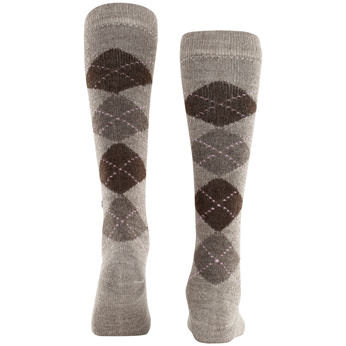 Burlington Whitby knæstrømper, brun - 22319 - 5413 - Nutmeg Mel.