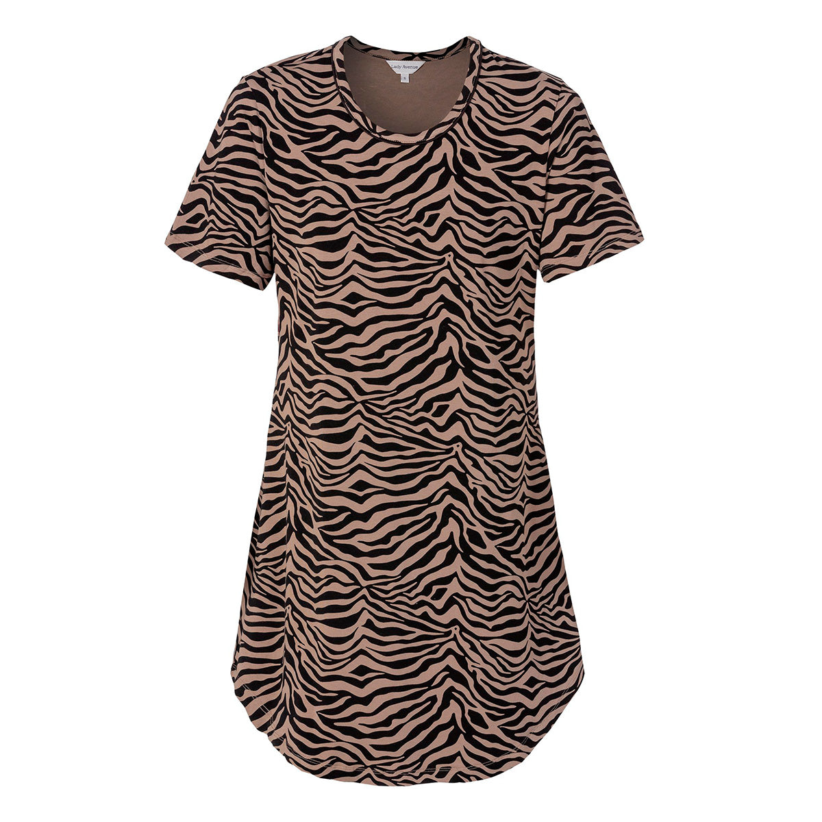 Lady Avenue Bamboo natkjole, brun - 66704 - 2712 - Brown/black