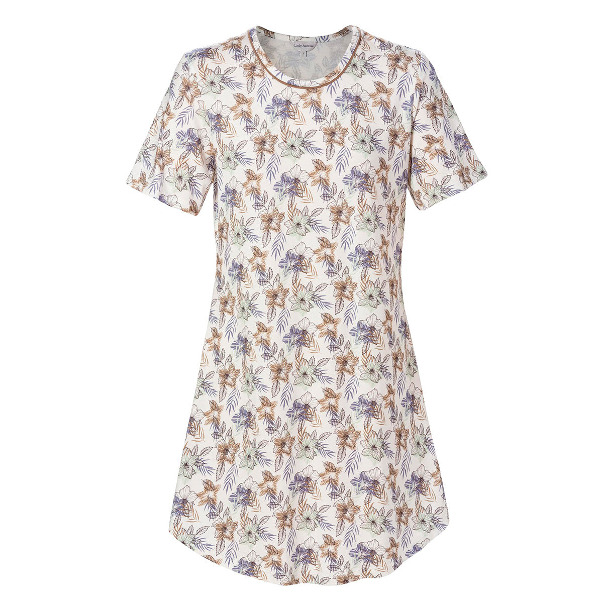 Lady Avenue Bamboo natkjole, creme - 66707 - 7600 - Blue