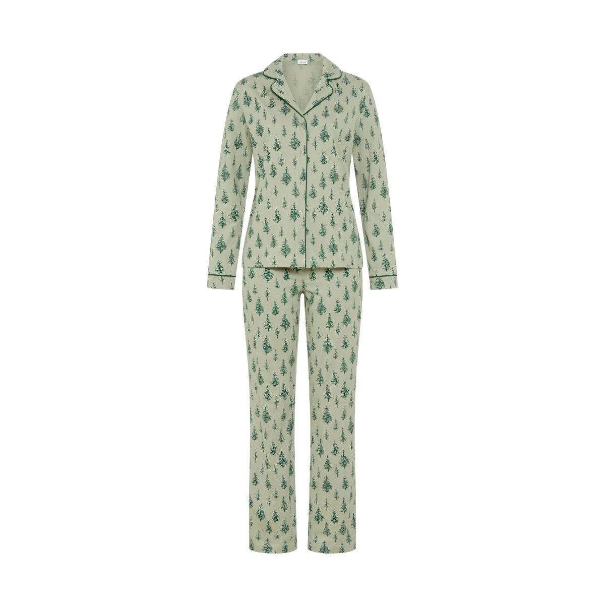 Lascana X-Mas pyjamas, grøn - BA-103-54 - green aop - Green aop