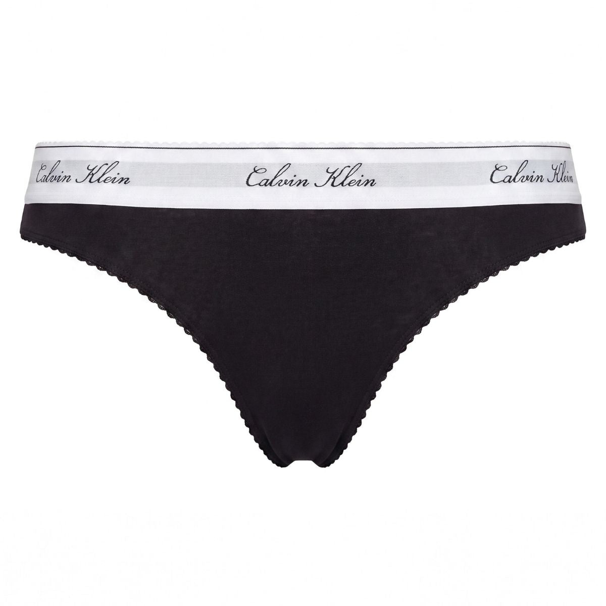 Calvin Klein New Signature Logo g-streng, sort - LV00QF9075 - UB1 - Black