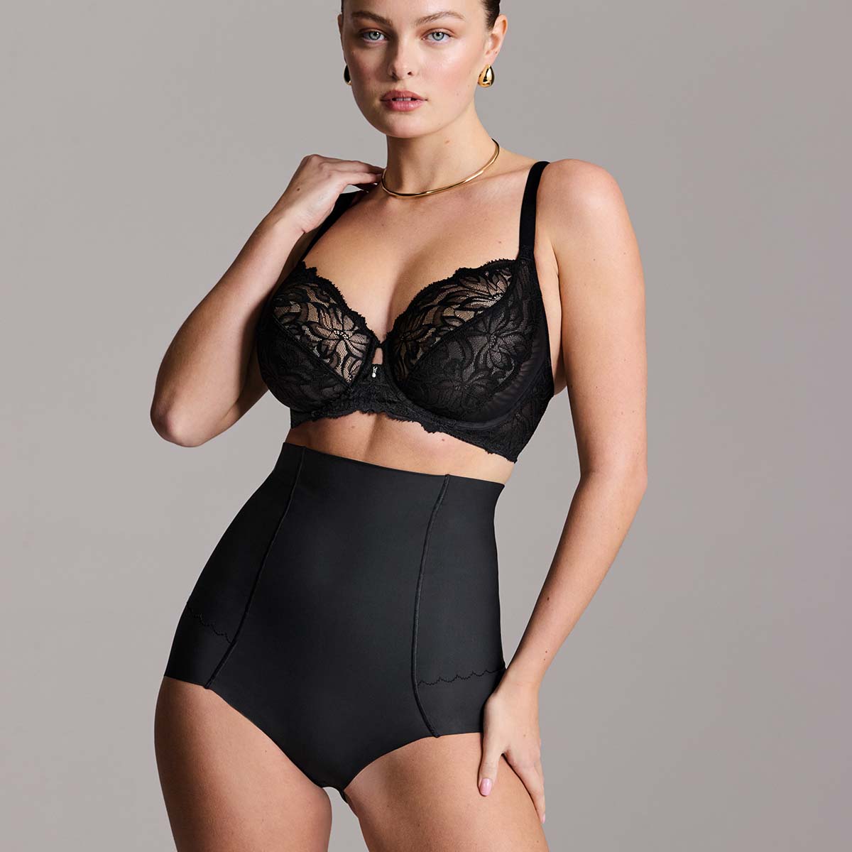 Wacoal Flawless Slimming maxi trusse, sort - WE602436 - BLK - Black
