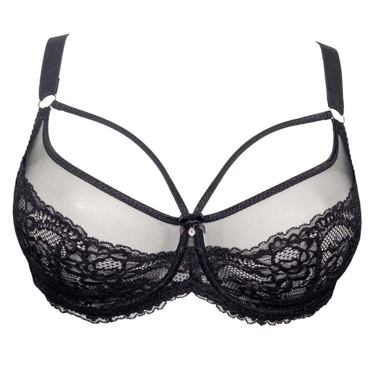 Plaisir Lush BH med bøjle, sort - 41621 - 1 - Black