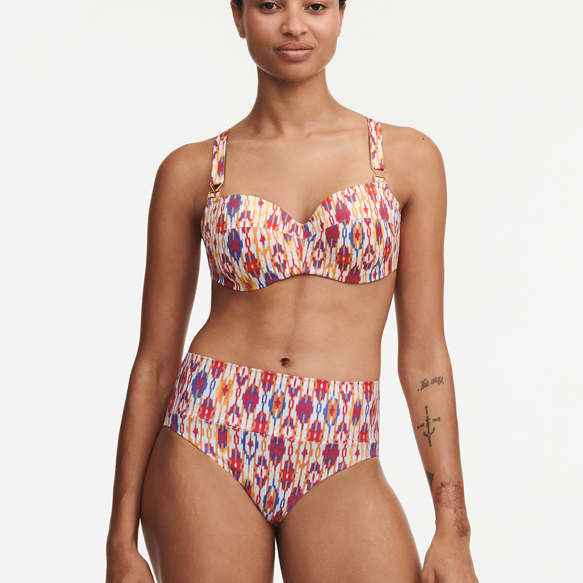 Chantelle Devotion - Red Ikat - C12SC5-0TP