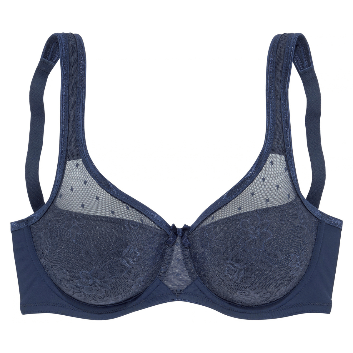 Lascana Nuance Perfect Basics minimizer BH, blå - EM-323-MIN - navy solid - Navy Solid