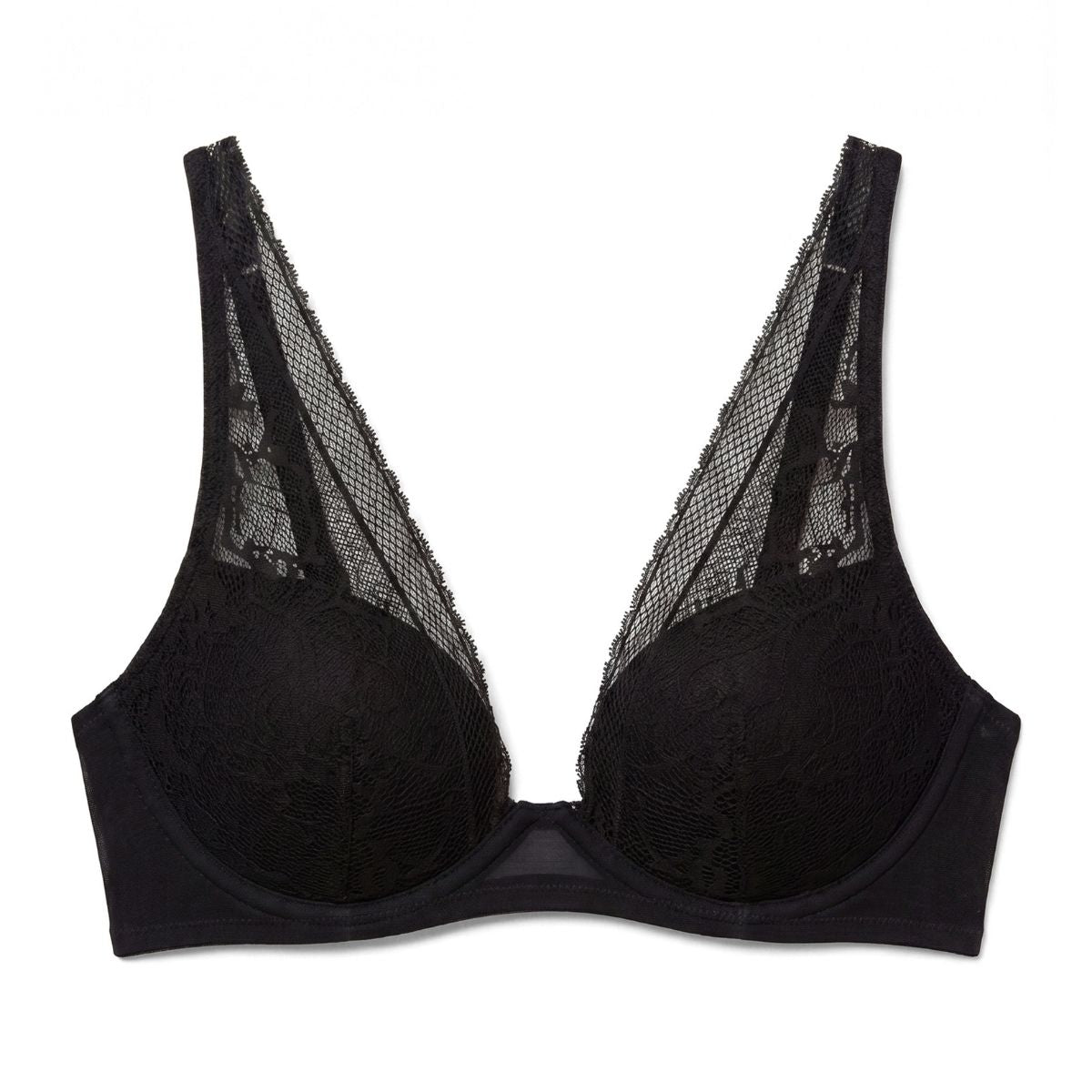 Calvin Klein Eternal plunge BH, sort - LV00QF8957 - UB1 - Black