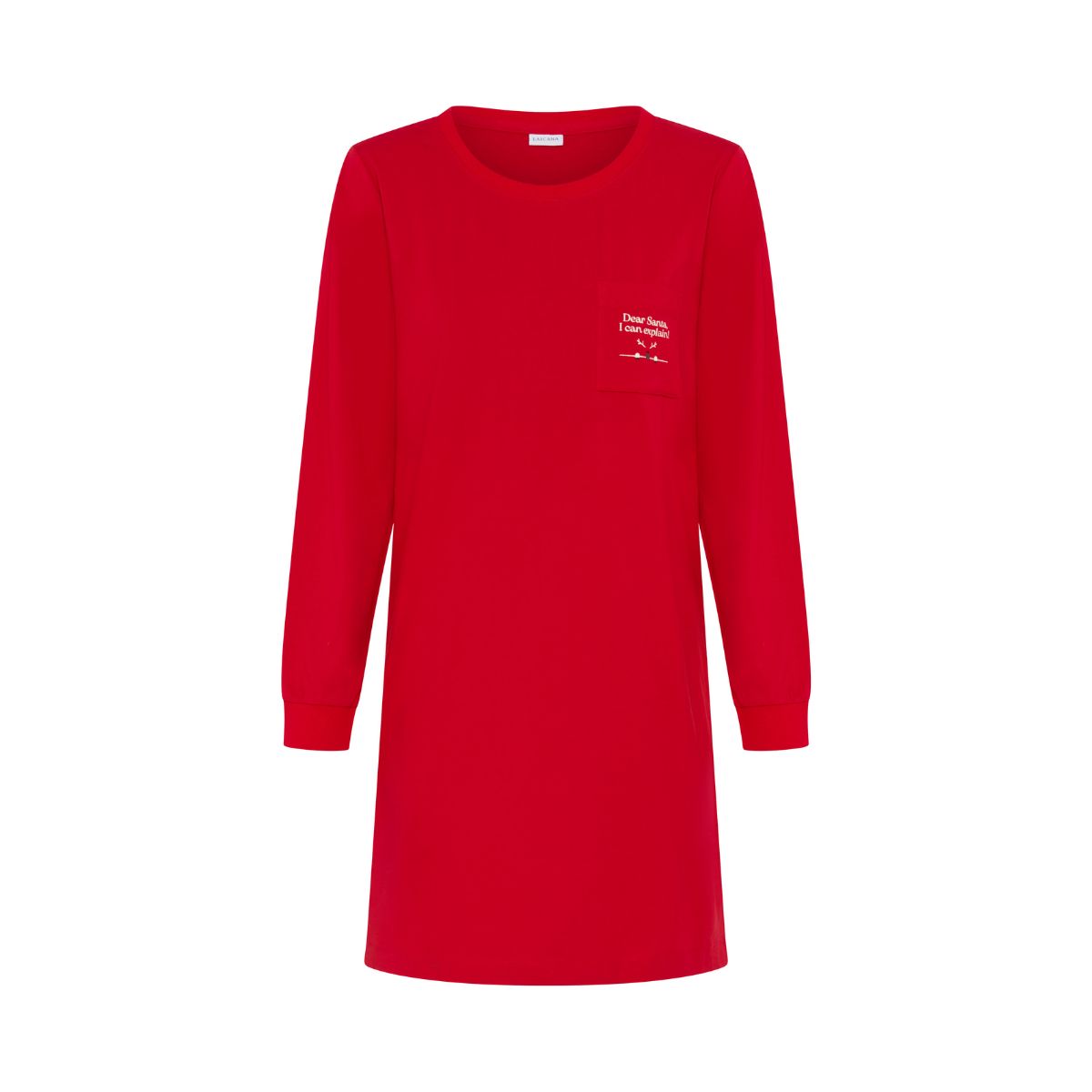 Lascana X-Mas natkjole, rød - BA-101-54 - red - Red