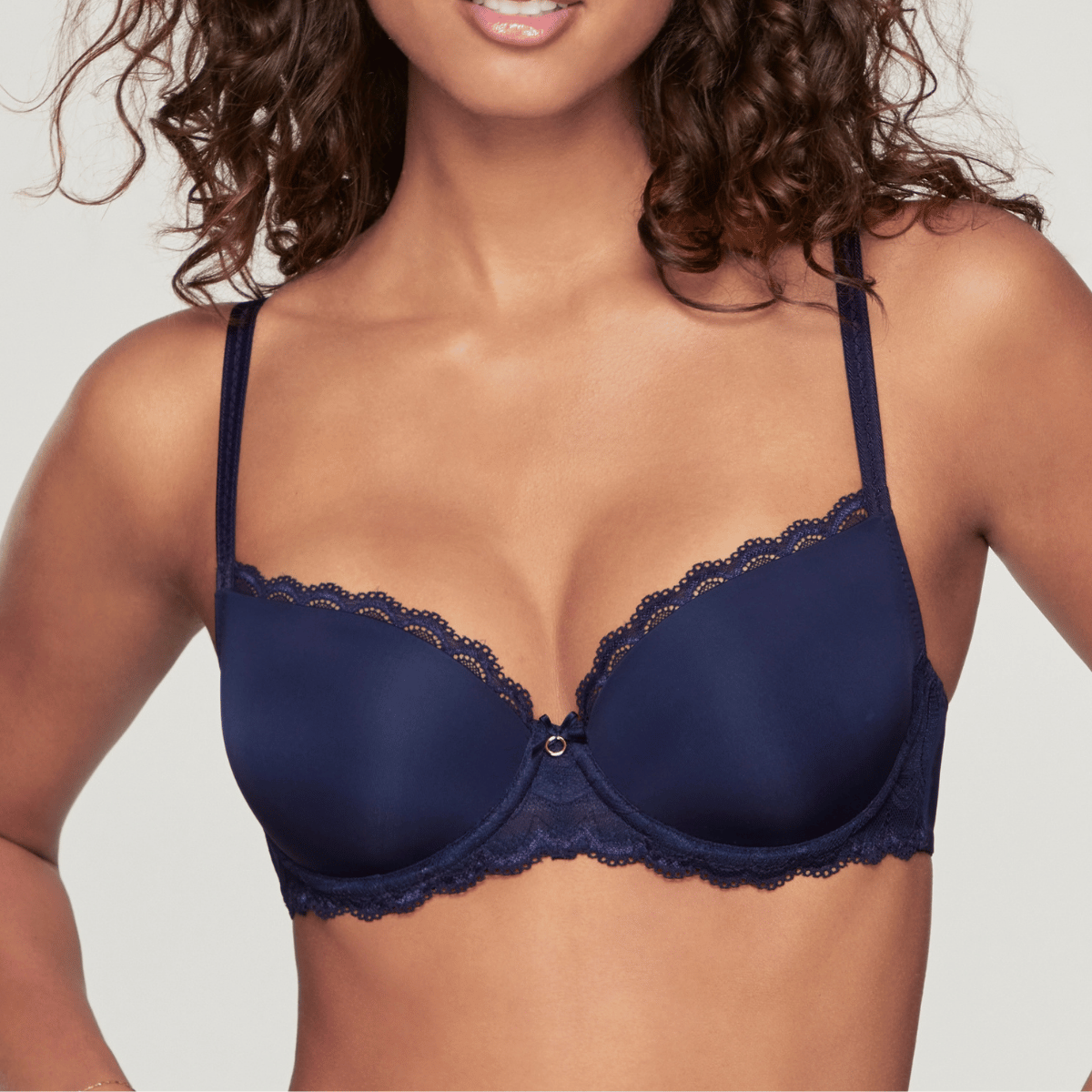 Lascana Evita BH med bøjle, blå - ZA-505-FB - dark blue - Dark Blue