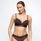 Marie Jo Musea hjerteformet BH, brun - 0102976 - AUM - Autumn Bloom