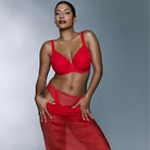 PrimaDonna Twist Wowgirl hjerteformet BH, rød - 0242600 - TRR - True Red