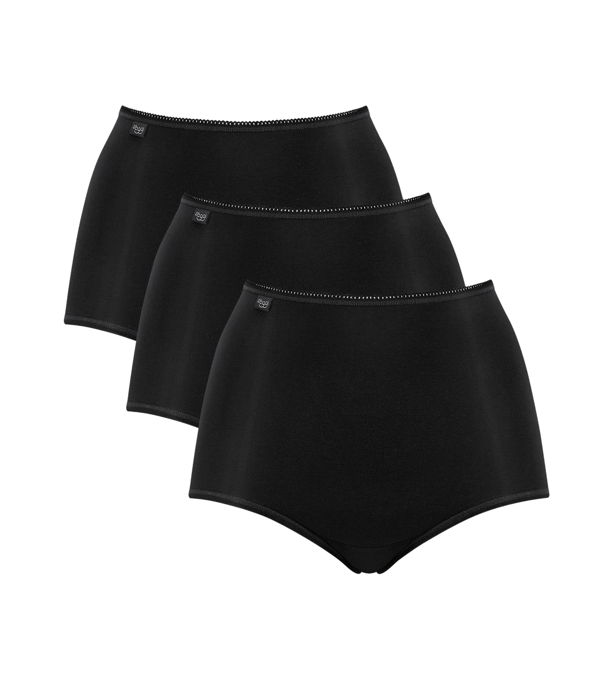 Sloggi 24/7 Microfibre 3-pak maxi trusse, sort - 10180846 - 0004 - Black