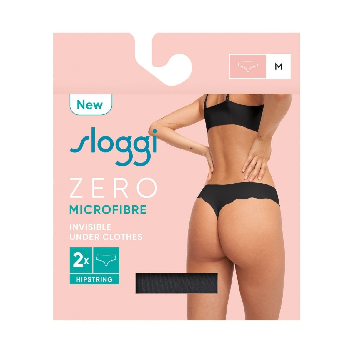 Sloggi Zero Microfibre 2.0 2-pak g-streng, sort - 10214636 - 0004 - Black