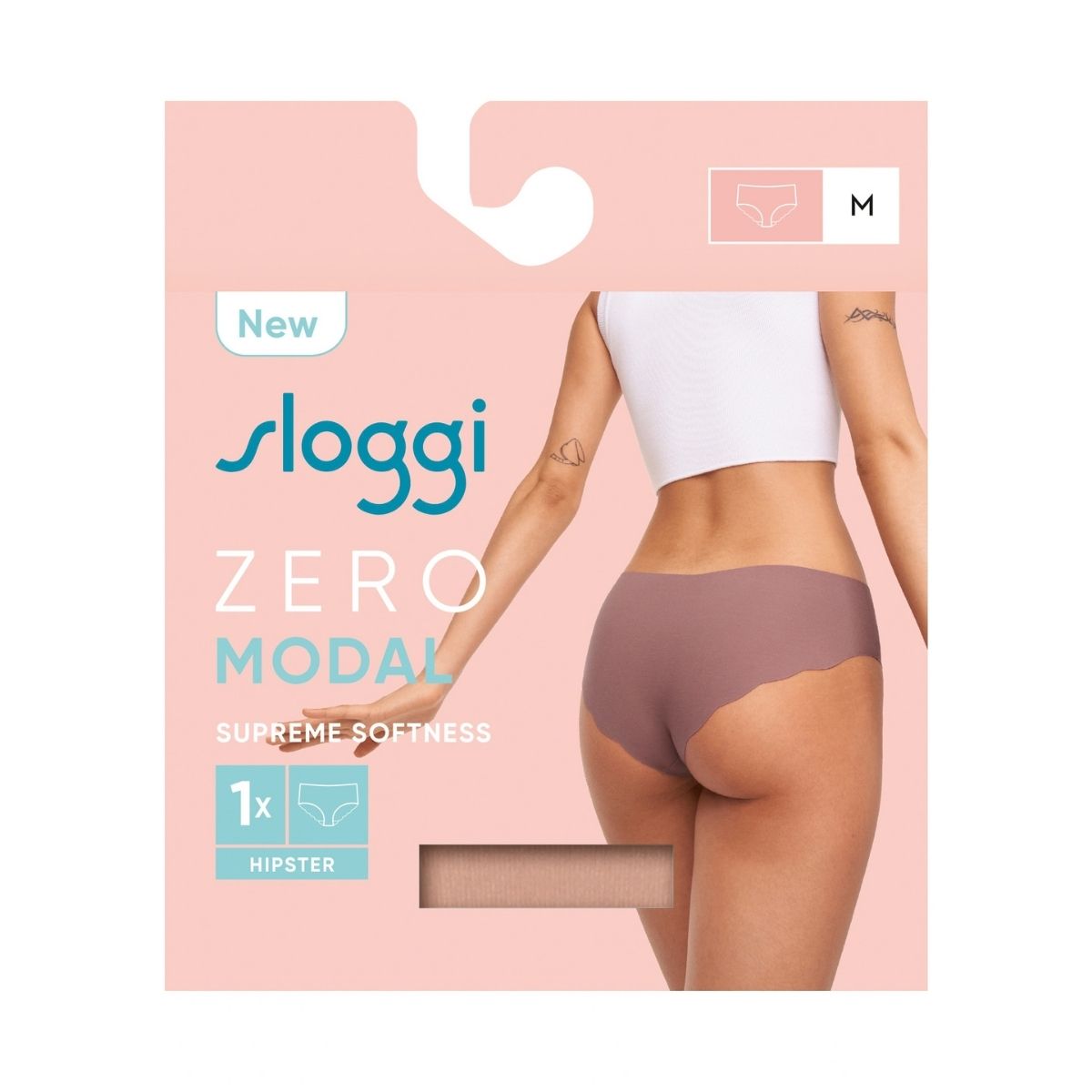 Sloggi Zero Modal 2.0 hipster trusse, brun - 10214667 - 00ME - Cameo Brown