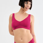 Sloggi Zero Feel 2.0 bralette BH, pink - 10217728 - 00NW - Berry