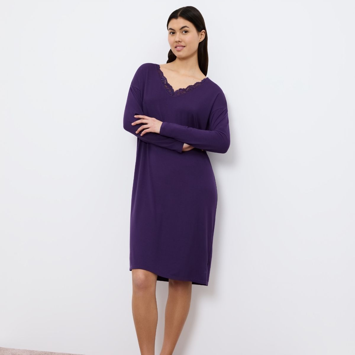 Triumph Timeless Sensuality natkjole, lilla - 10221120 - 00EH - Royal Purple