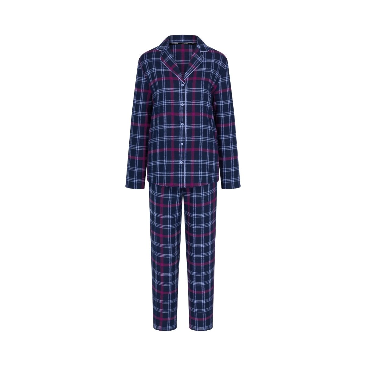 Triumph Boyfriend pyjamas, blå - 10225075 - M007 - Checks