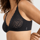 Sloggi Zero Feel Bliss push-up BH, sort - 10226744 - 0004 - Black