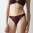 Triumph Love In Lace g-streng, bordeaux - 10228563 - 7291 - Claret