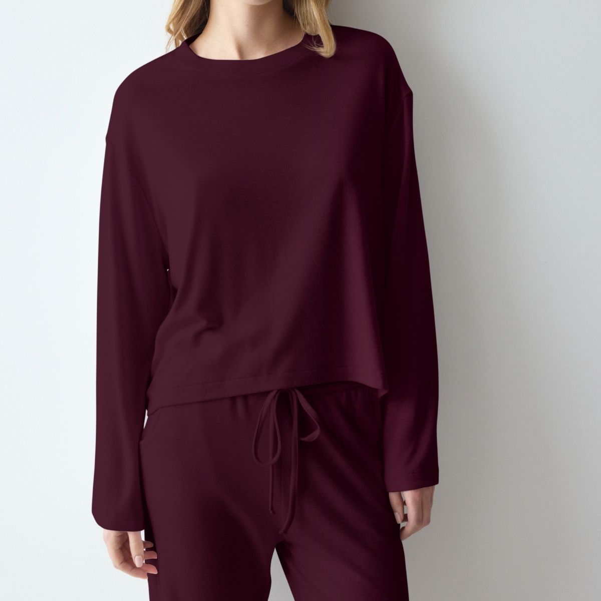 Triumph Cozy Comfort nattrøje, rød - 10229194 - M006 - Red Dark Combination