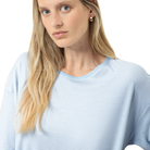 Mey Simple Stripes t-shirt, lyseblå - 1230132 - 1113 - Alice Blue