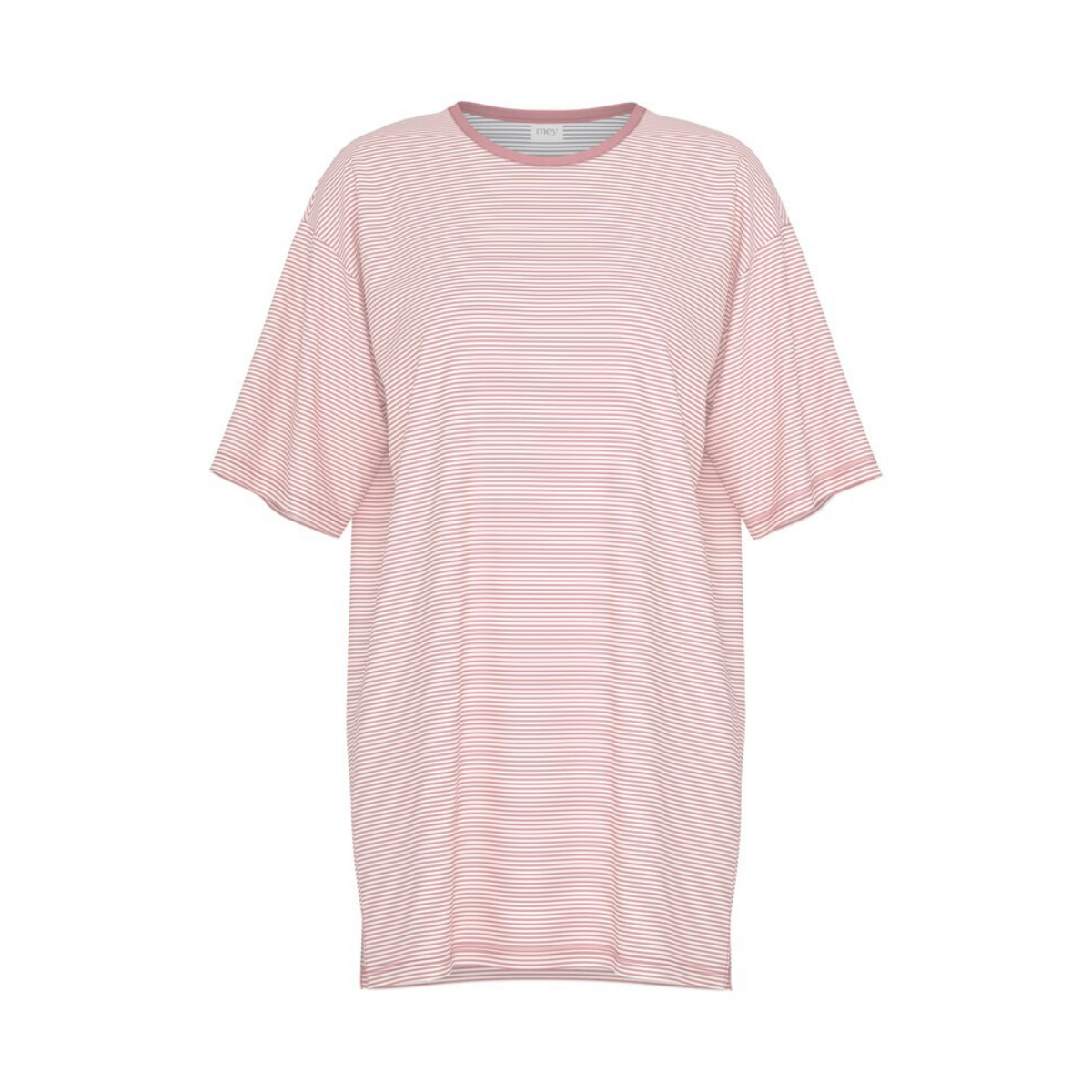 Mey Simple Stripes t-shirt, lyserød - 1230132 - 1114 - Bridal Rose