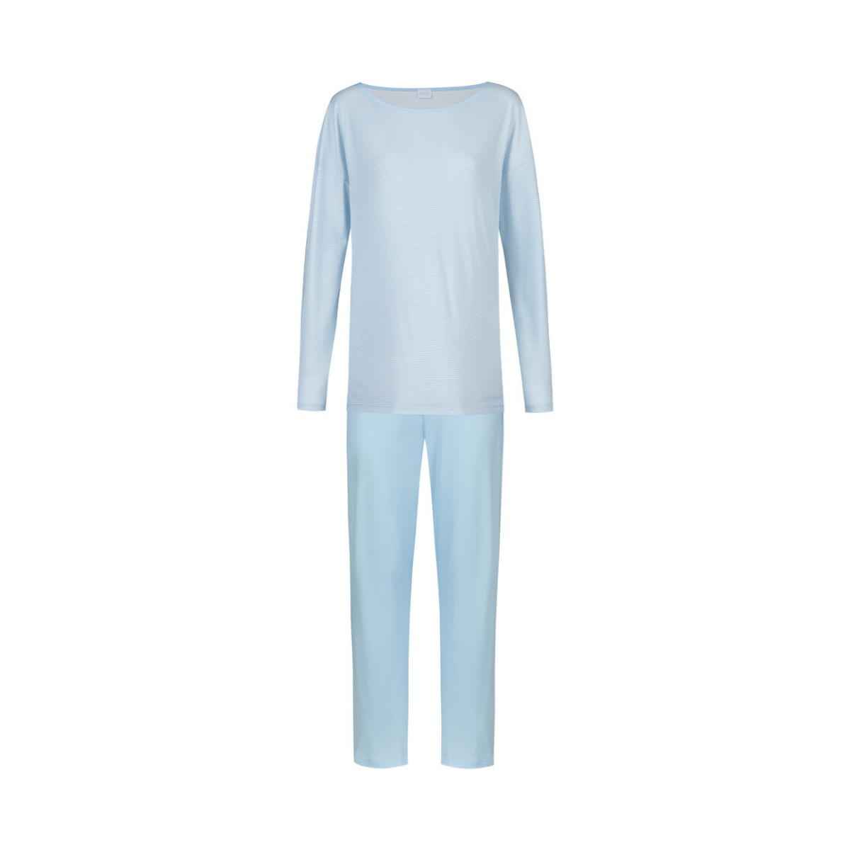 Mey Simple Stripes pyjamas, lyseblå - 1240113 - 1113 - Alice Blue
