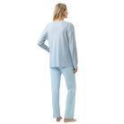Mey Simple Stripes pyjamas, lyseblå - 1240113 - 1113 - Alice Blue