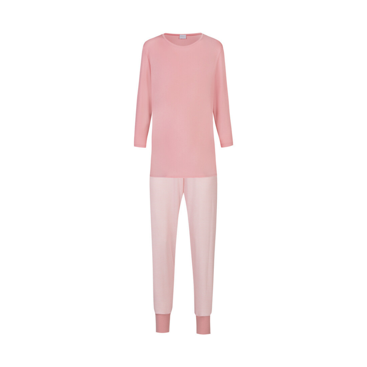 Mey Simple Stripes pyjamas, lyserød - 1240112 - 1114 - Bridal Rose