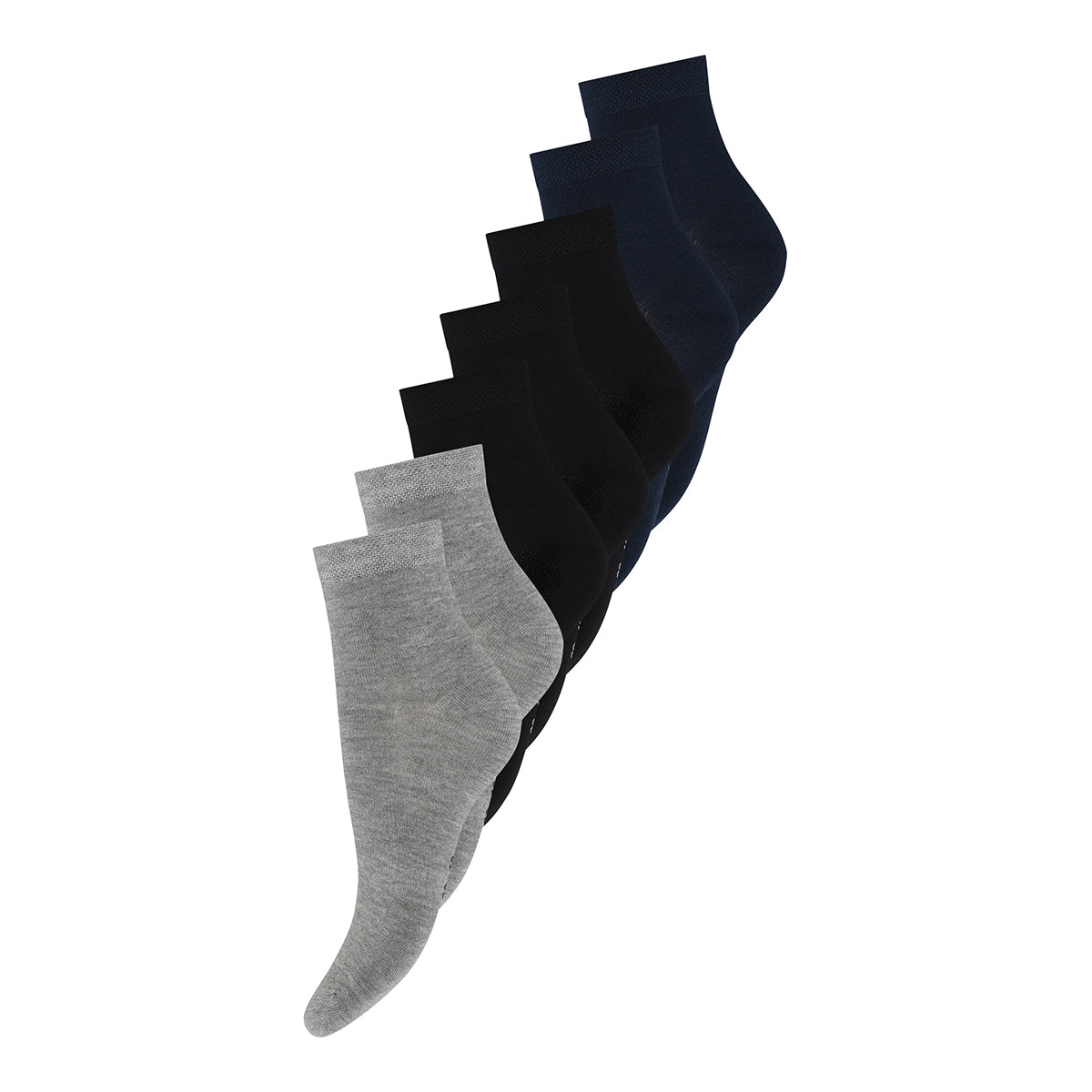 Urban Quest 7-pack Bamboo - Mix - 15515-MIX GREY MELANGE, NAVY, BLACK