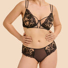 Simone Pérèle Fantasme hipster trusse, sort - 1I3630 - 024 - Light Tattoo