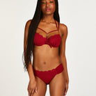 Hunkemöller Scallop Rio - Rhubarb - 200922-RHUBARB
