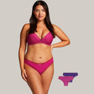 Hunkemöller 3-Pack - Festival Fuchia - 202827-FESTIVAL FUCHSIA