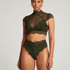 Hunkemöller Daisy Brazilian - Kombu Green - 206196-Kombu Green