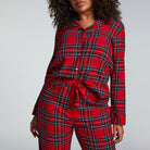 Hunkemöller Flannel Twill Check - Red Dahlia - 206652-Red Dahlia