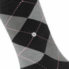 Burlington Queen ankelstrømper, sort - 22004 - 3012 - Black-aqua