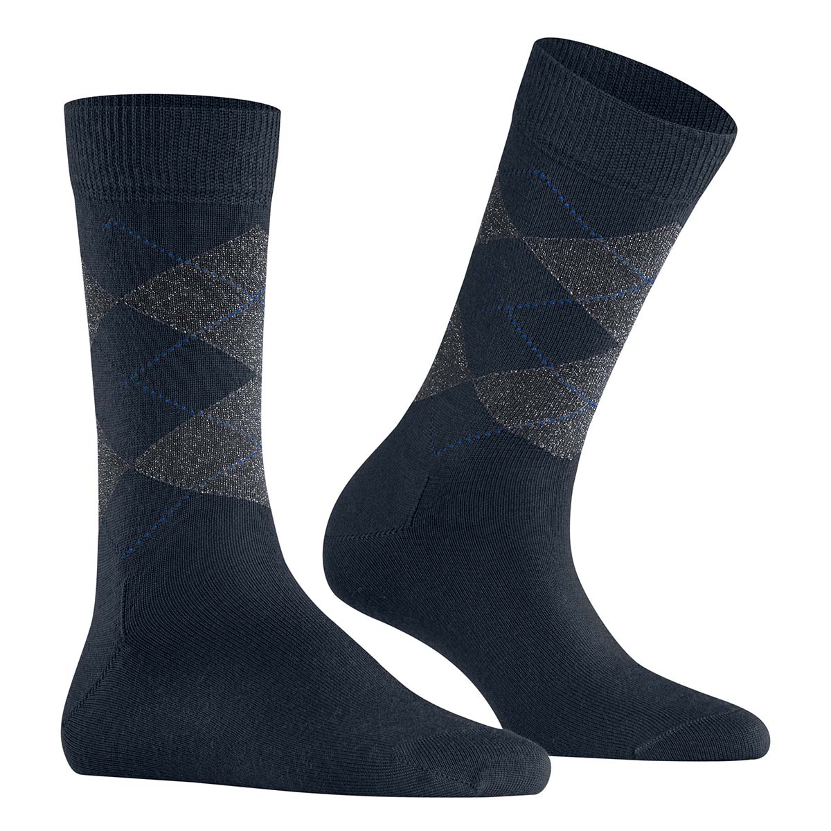 Burlington Marylebone Glitter ankelstrømper, blå - 22182 - 6125 - Marine