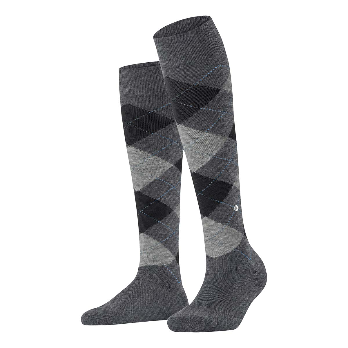 Burlington Queen knæstrømper, grå - 22304 - 3974 - Grey Melange