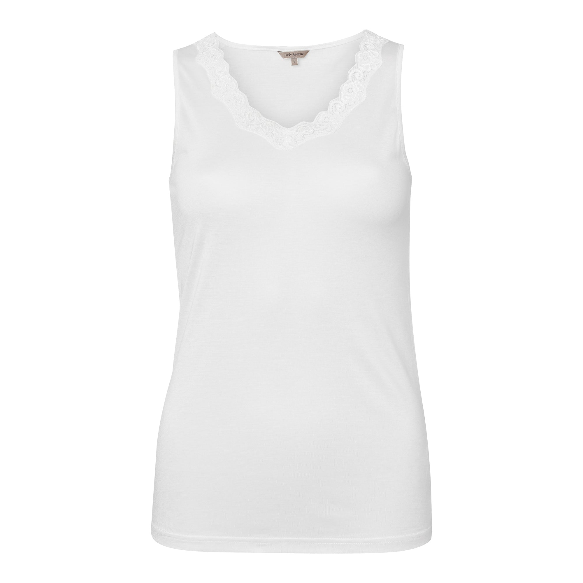 Lady Avenue Silk Jersey - Off White - 23-10423-00