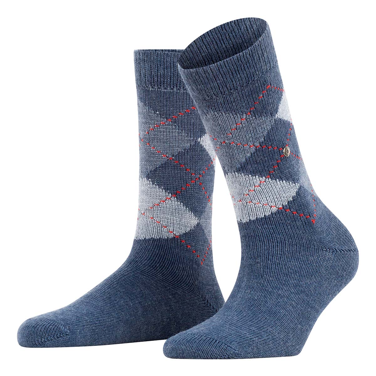 Burlington Whitby ankelstrømper, blå - 24080 - 6222 - Deep Blue