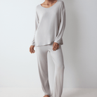 Triumph Timeless Sensuality pyjamas, grå - 10221061 - 7816 - Silent Grey