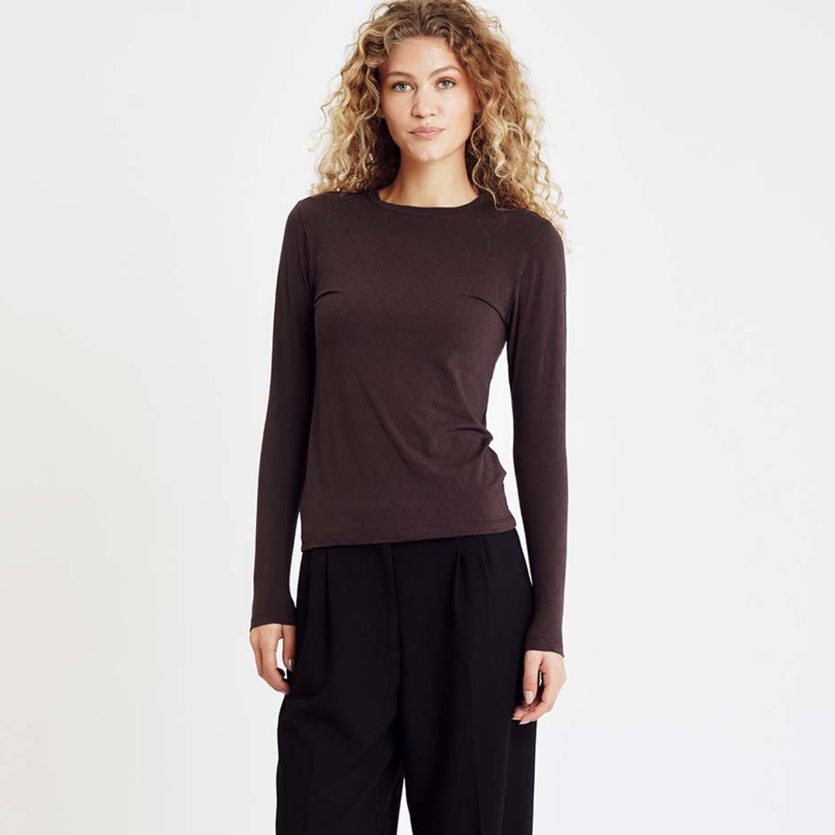 Hype The Detail bluse, brun - 3-600-14 - 89 - Brown